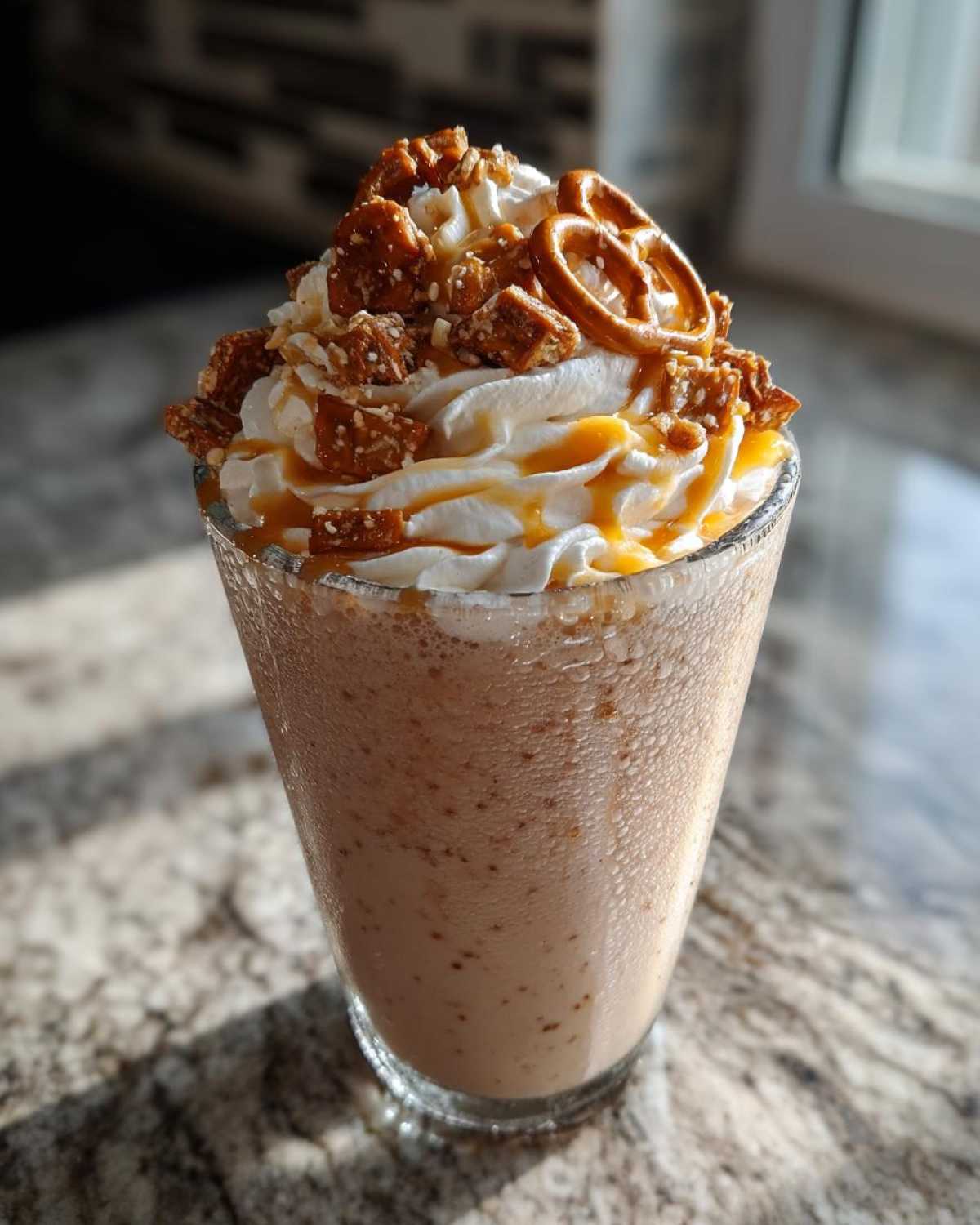 Salted Caramel Pretzel Milkshake (5-Minute Indulgence) - detail 2