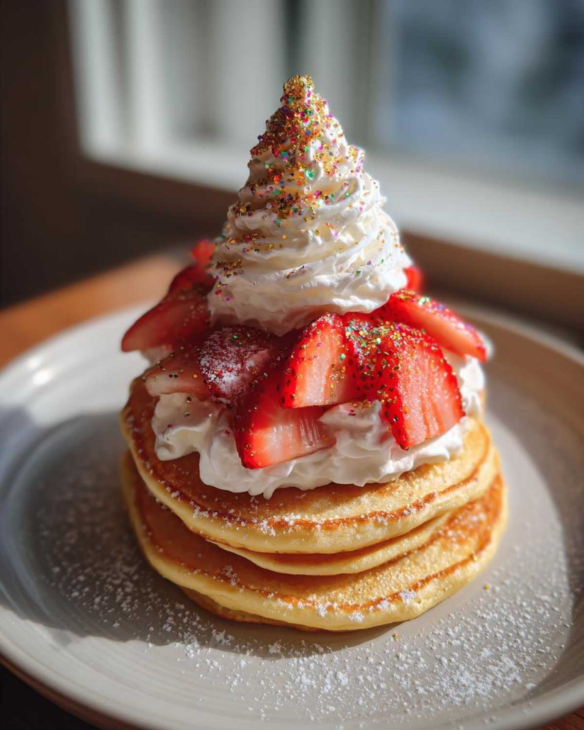 Santa Hat Pancakes (Fun Christmas Morning Treat, 15 Minutes) - detail 4