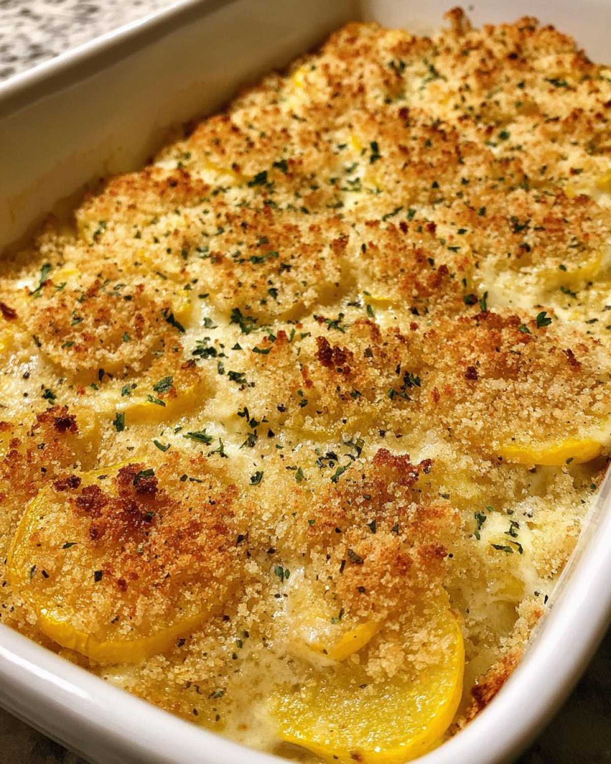 Sour cream squash casserole - detail 1