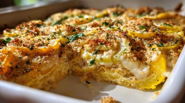 Sour cream squash casserole
