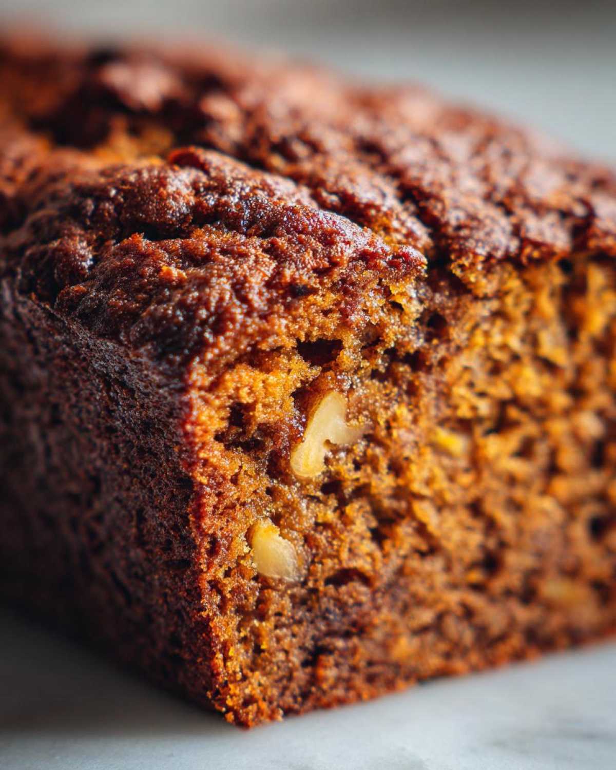 Spiced Chocolate Zucchini Bread Orange Walnuts - detail 3