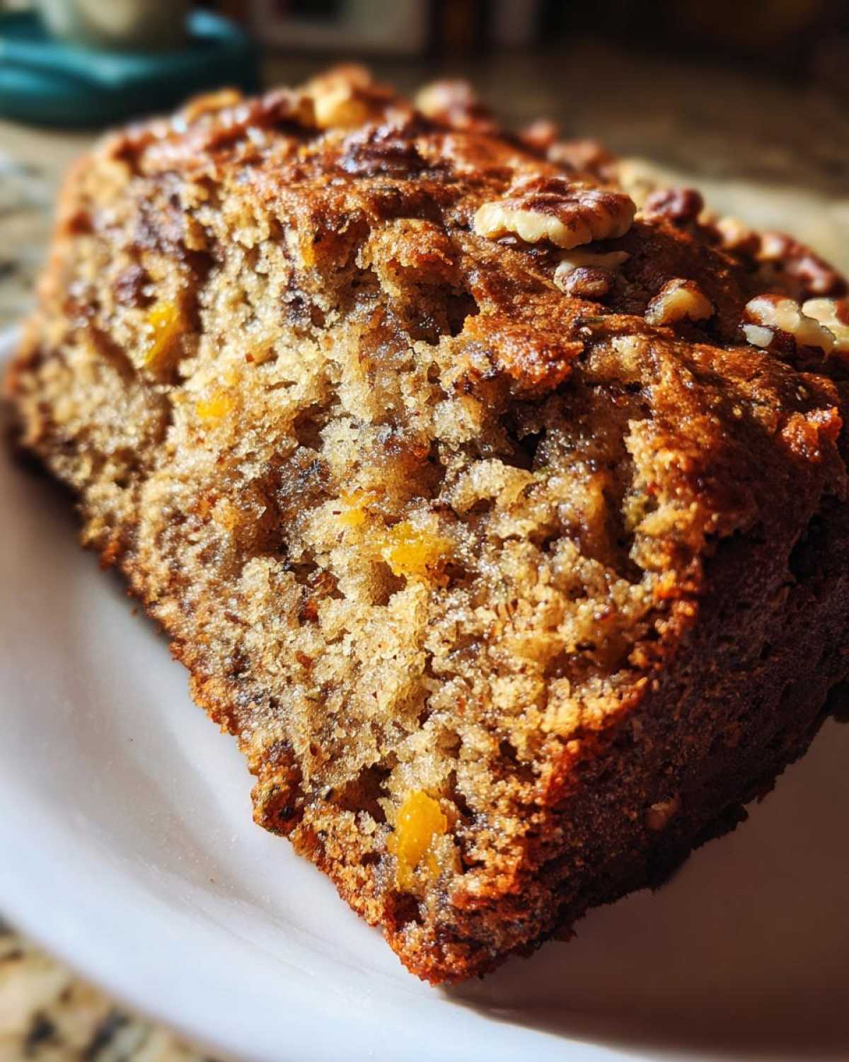 Spiced Chocolate Zucchini Bread Orange Walnuts - detail 4