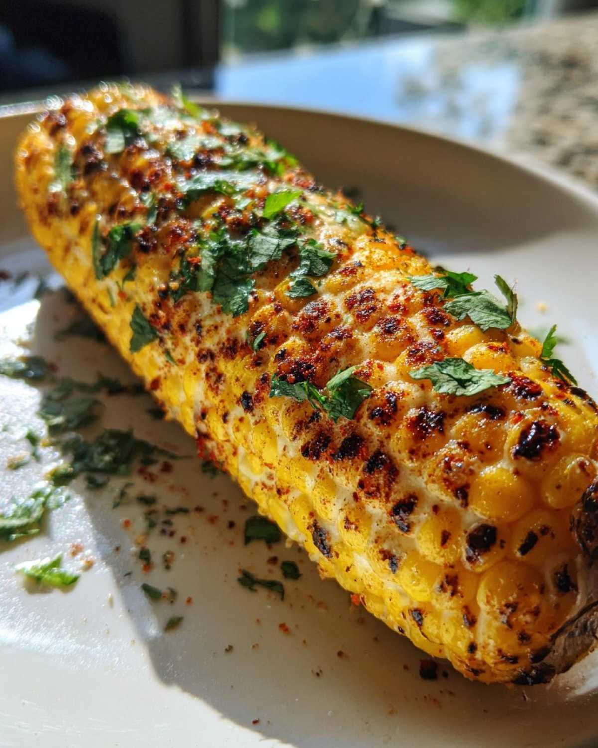 Spicy Mexican street corn - detail 4