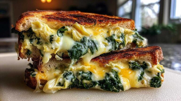 Spinach Artichoke Grilled Cheese (10-Minute Twist on Dinner)