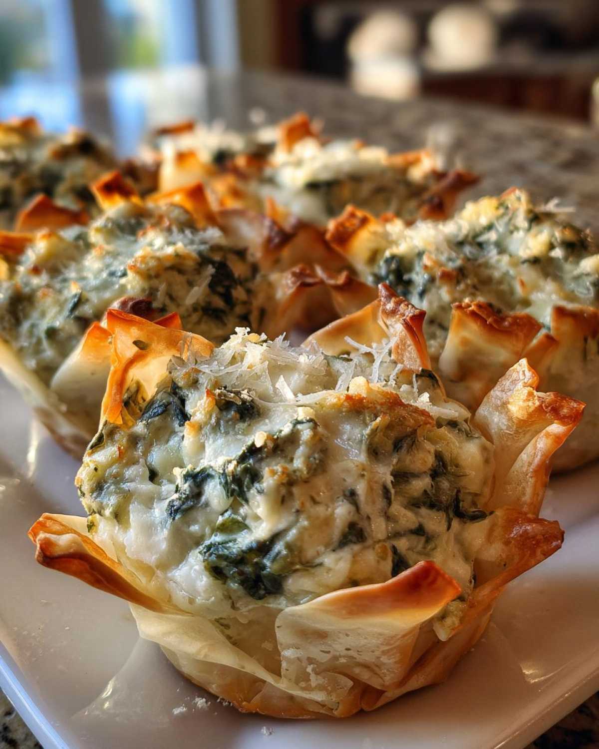Spinach Artichoke Phyllo Cups (15-Min Bite-Sized Dip) - detail 3