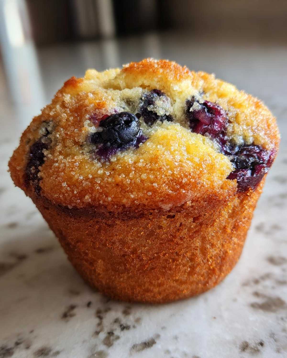 Vegan blueberry muffins - detail 1