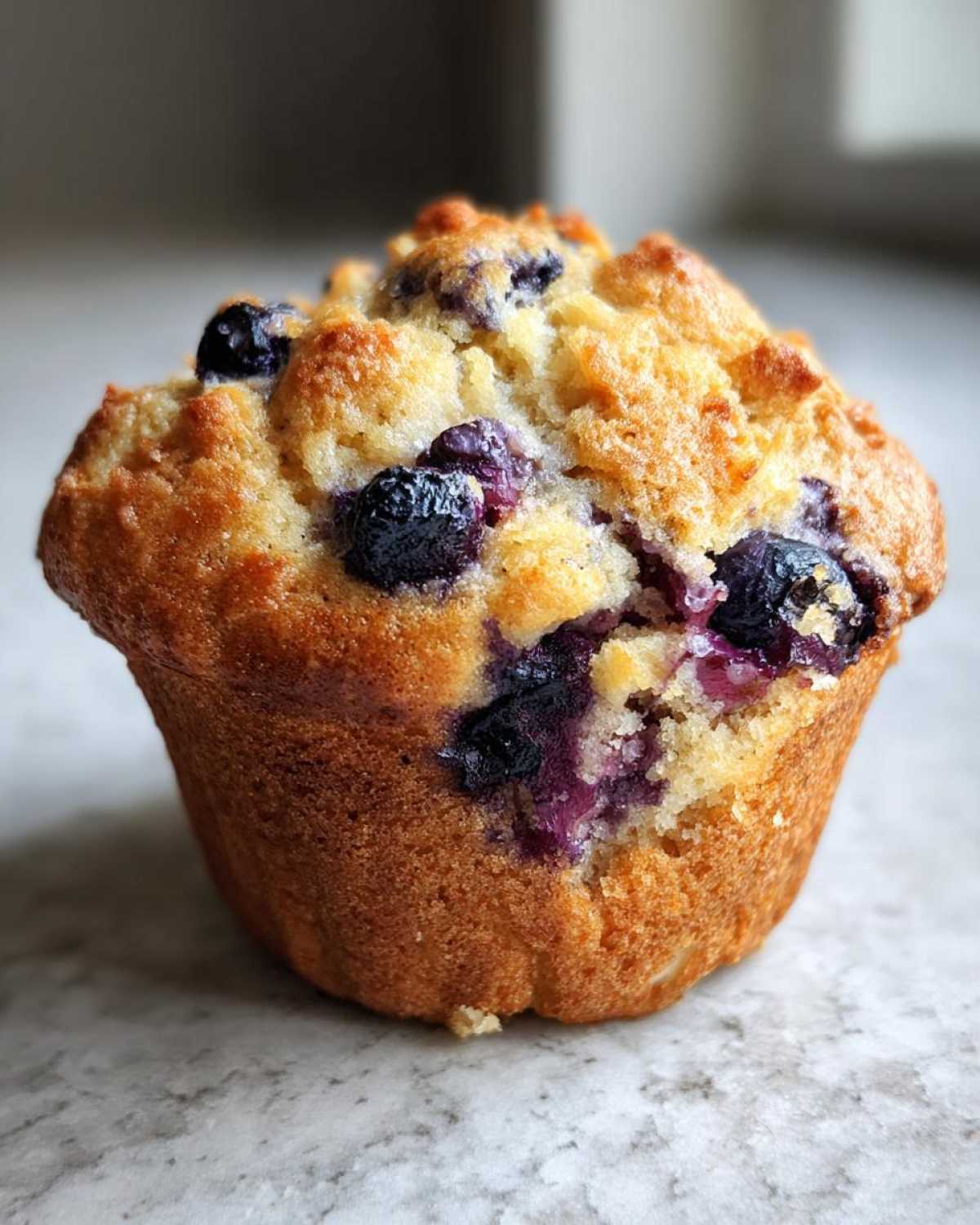 Vegan blueberry muffins - detail 4