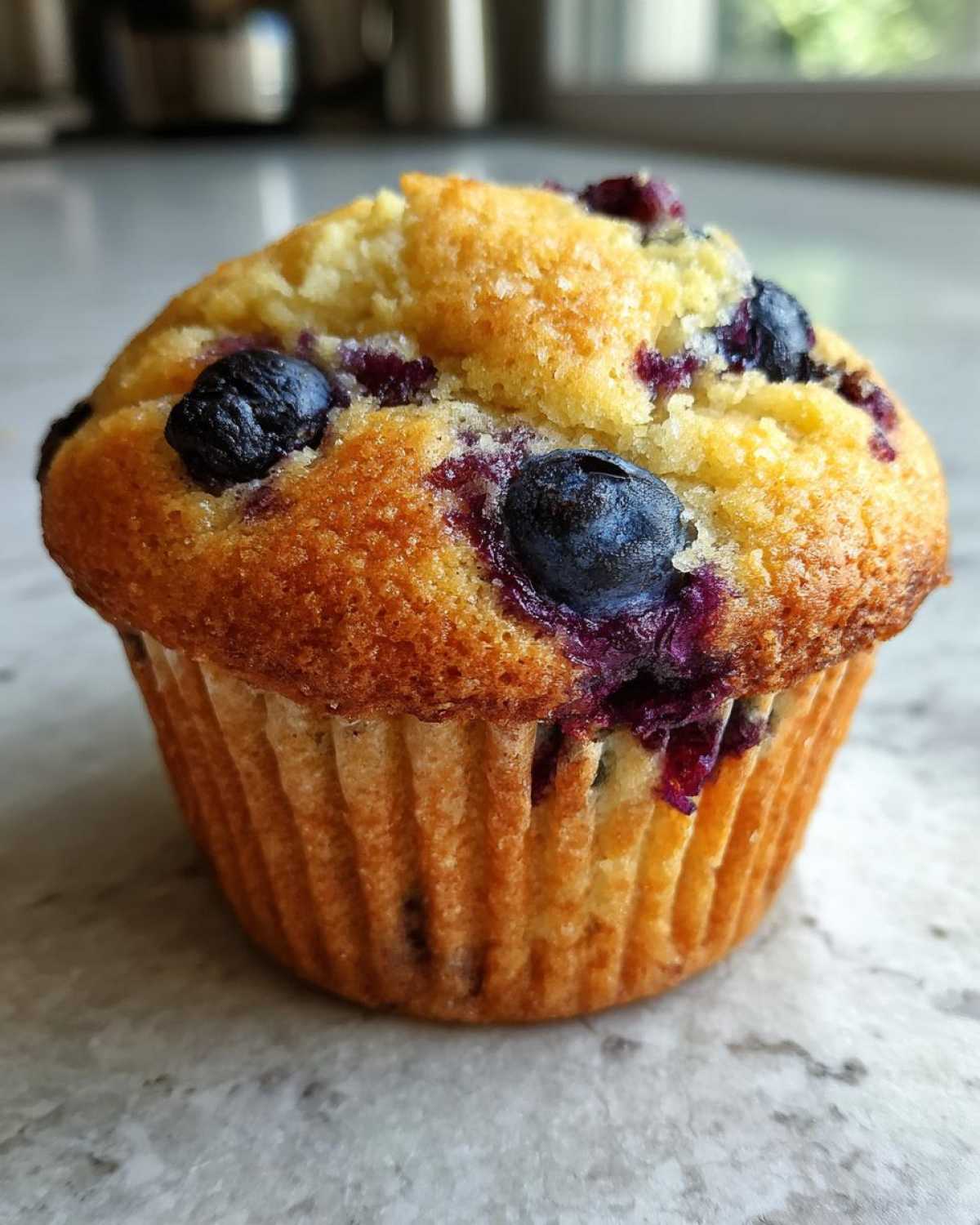 Vegan blueberry muffins - detail 3