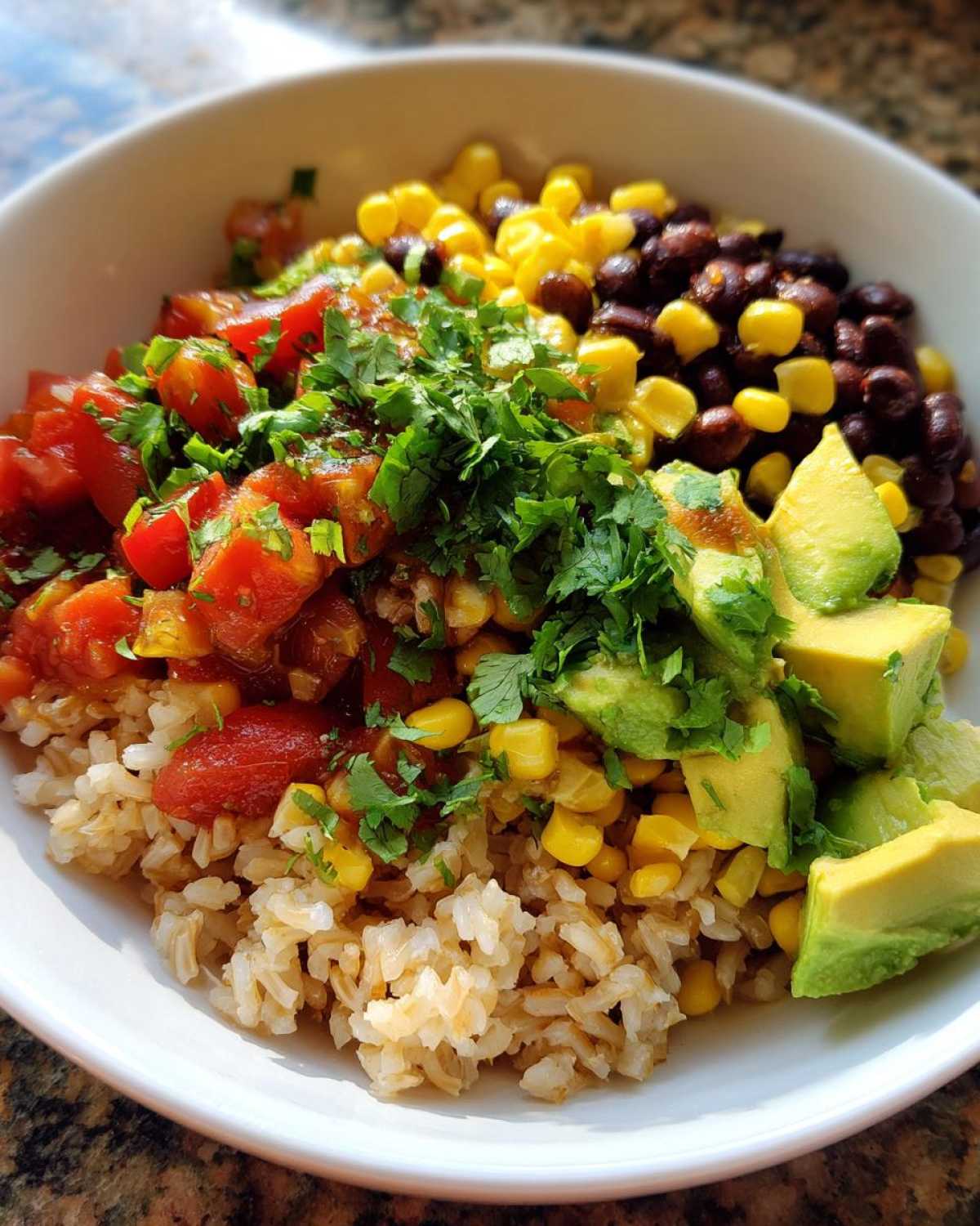 Vegetarian Burrito Bowl (10-Minute No-Cook Meal) - detail 1