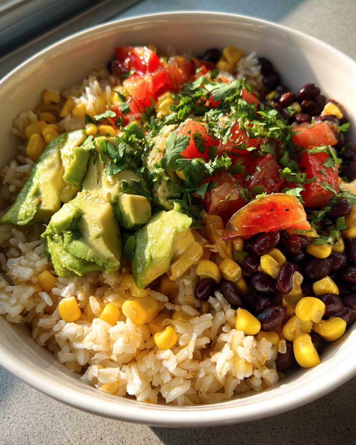 Vegetarian Burrito Bowl (10-Minute No-Cook Meal) - detail 2