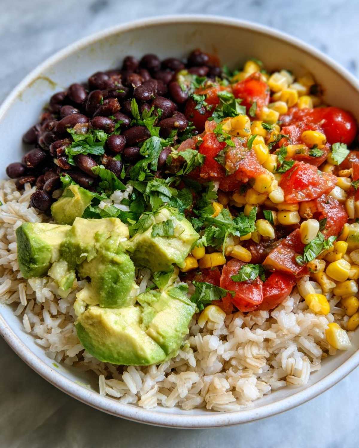 Vegetarian Burrito Bowl (10-Minute No-Cook Meal) - detail 3