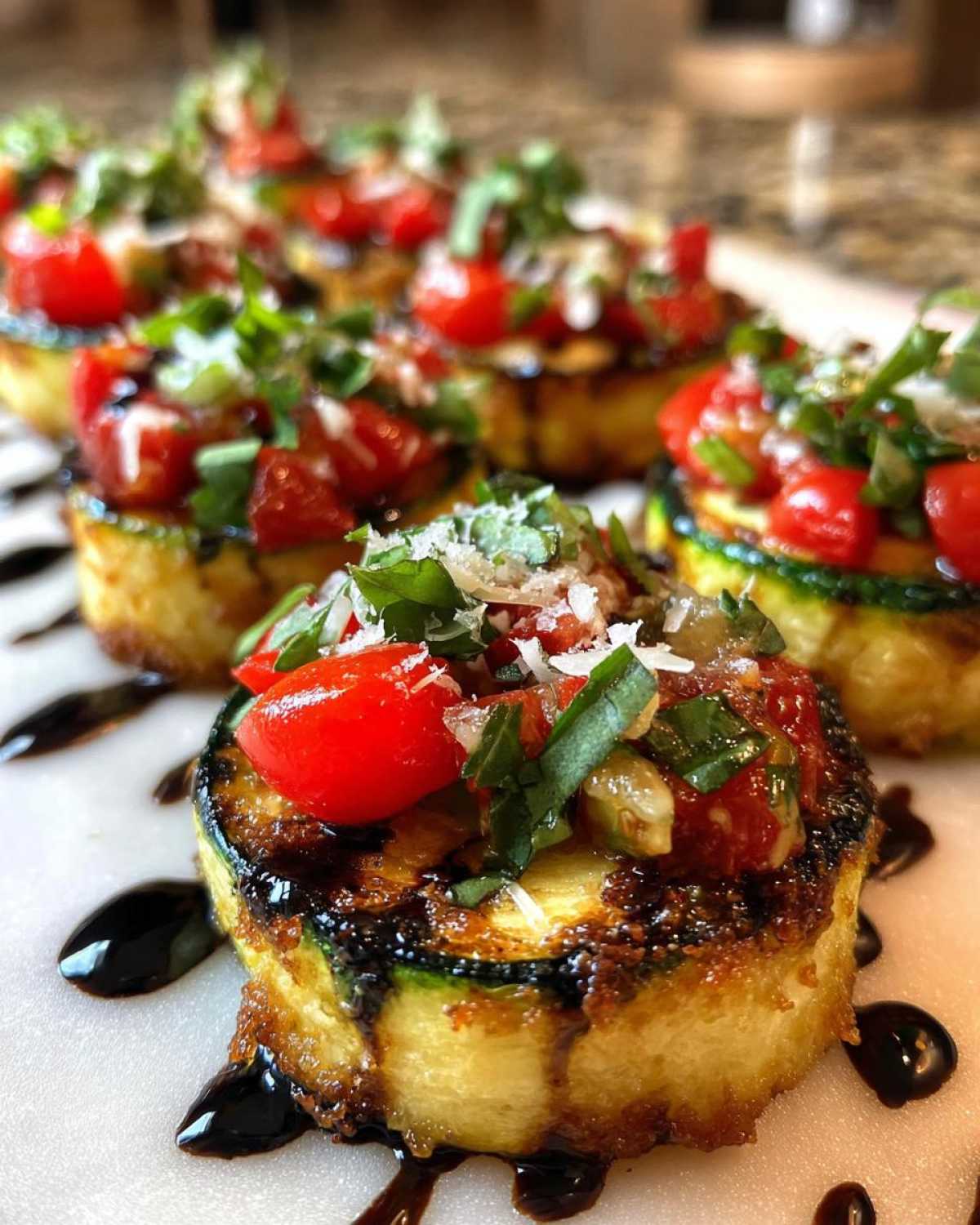 Zucchini Bruschetta Bites (Low-Carb 15-Minute App) - detail 1