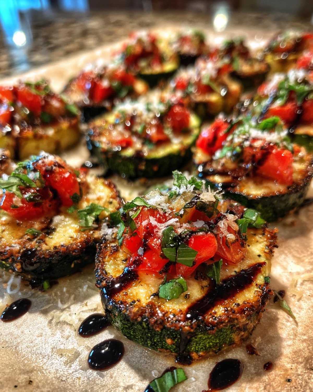 Zucchini Bruschetta Bites (Low-Carb 15-Minute App) - detail 2