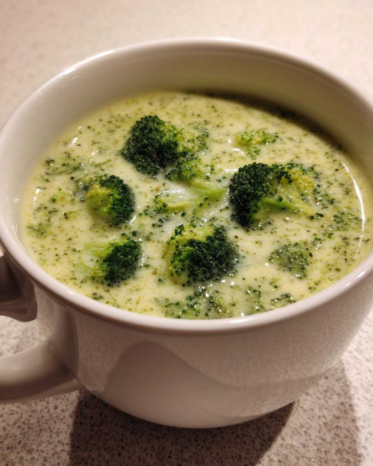 Broccoli Cheese Soup Lightened Up - detail 1