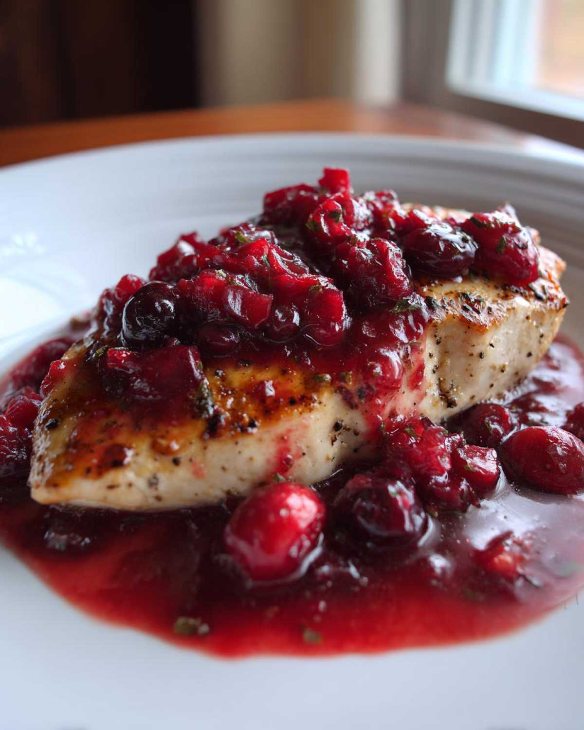 cranberry chicken - detail 3