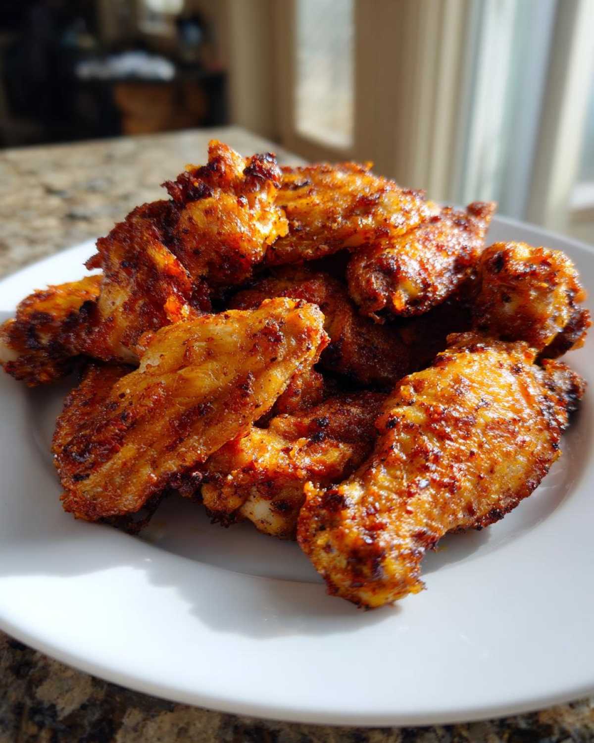crispy air fryer chicken wings - detail 3
