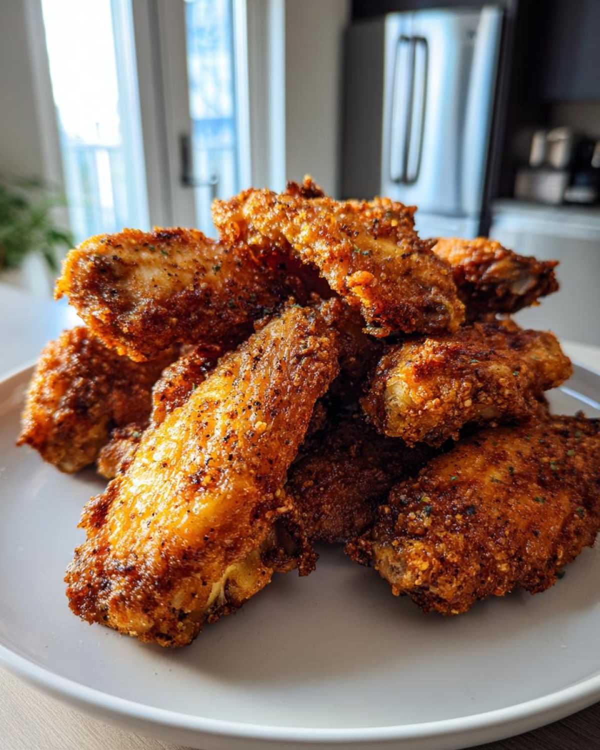 crispy baked chicken wings - detail 2