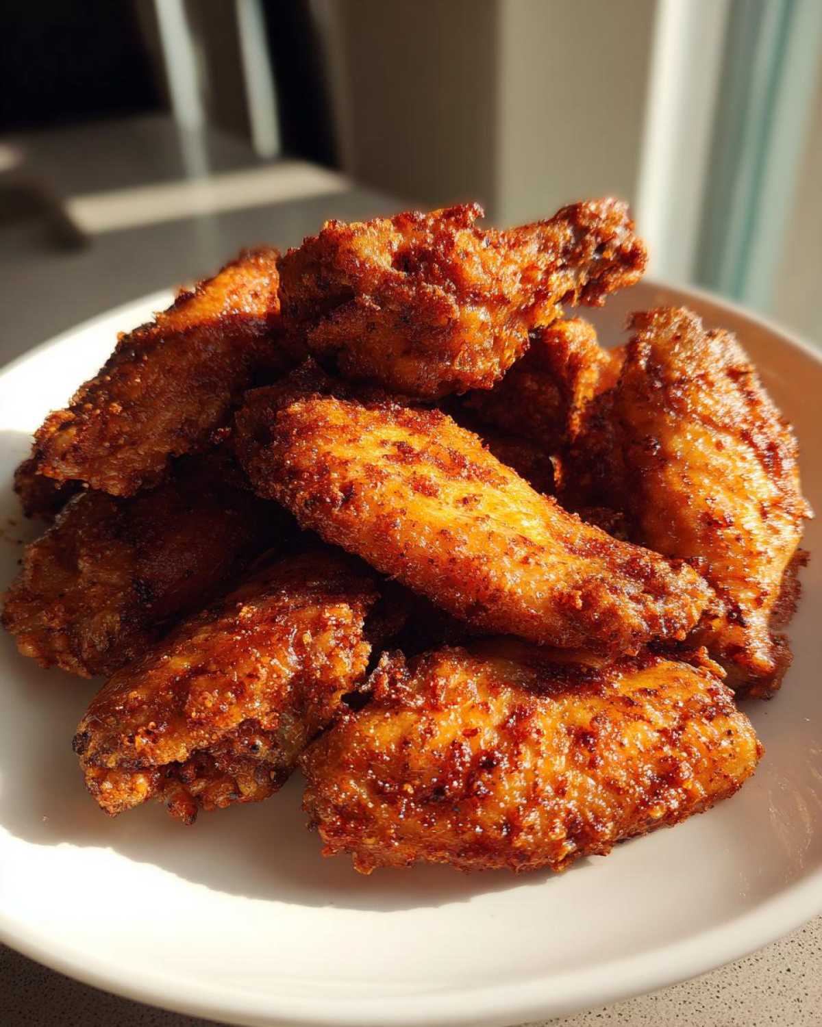 crispy baked chicken wings - detail 3