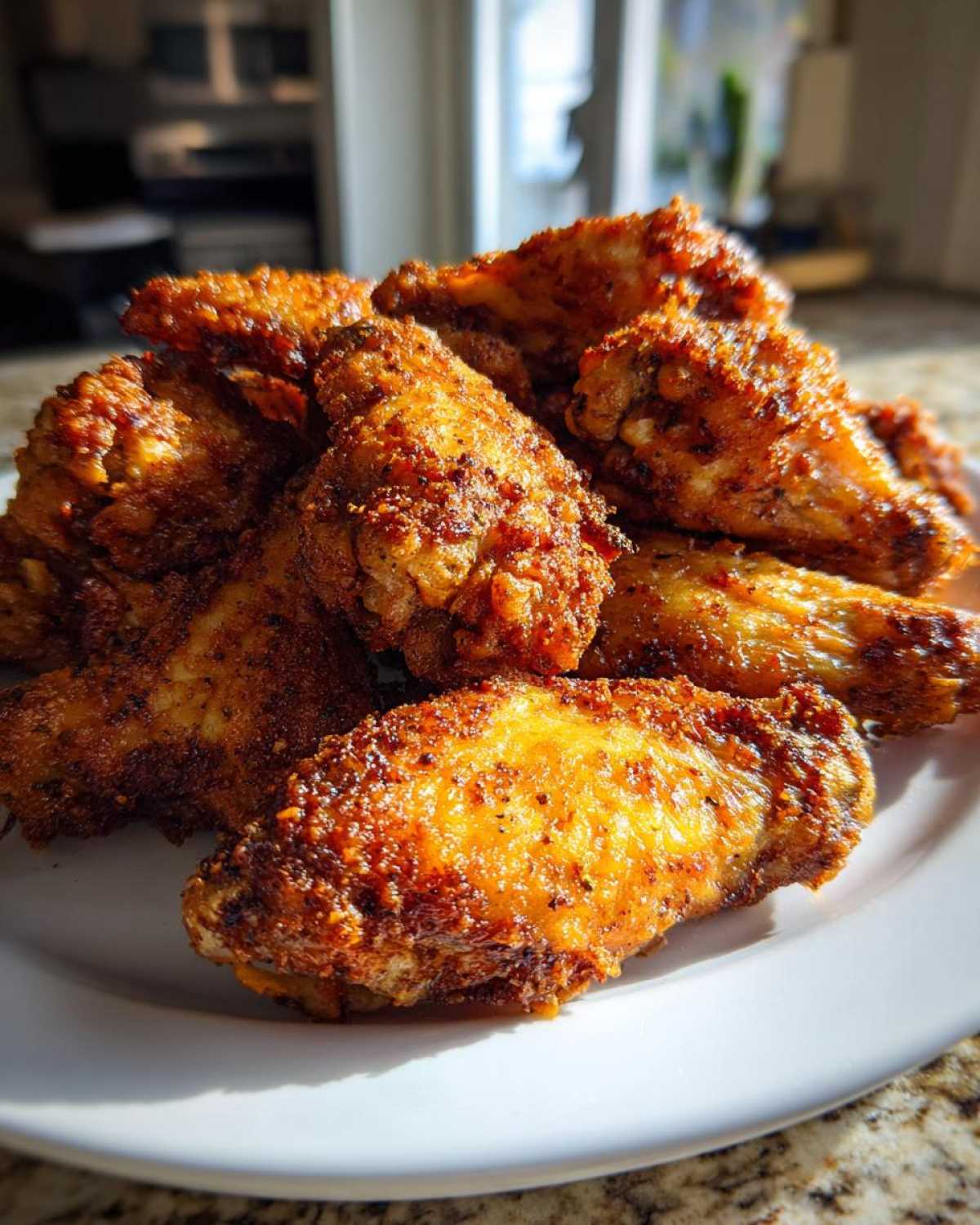 crispy baked chicken wings - detail 4
