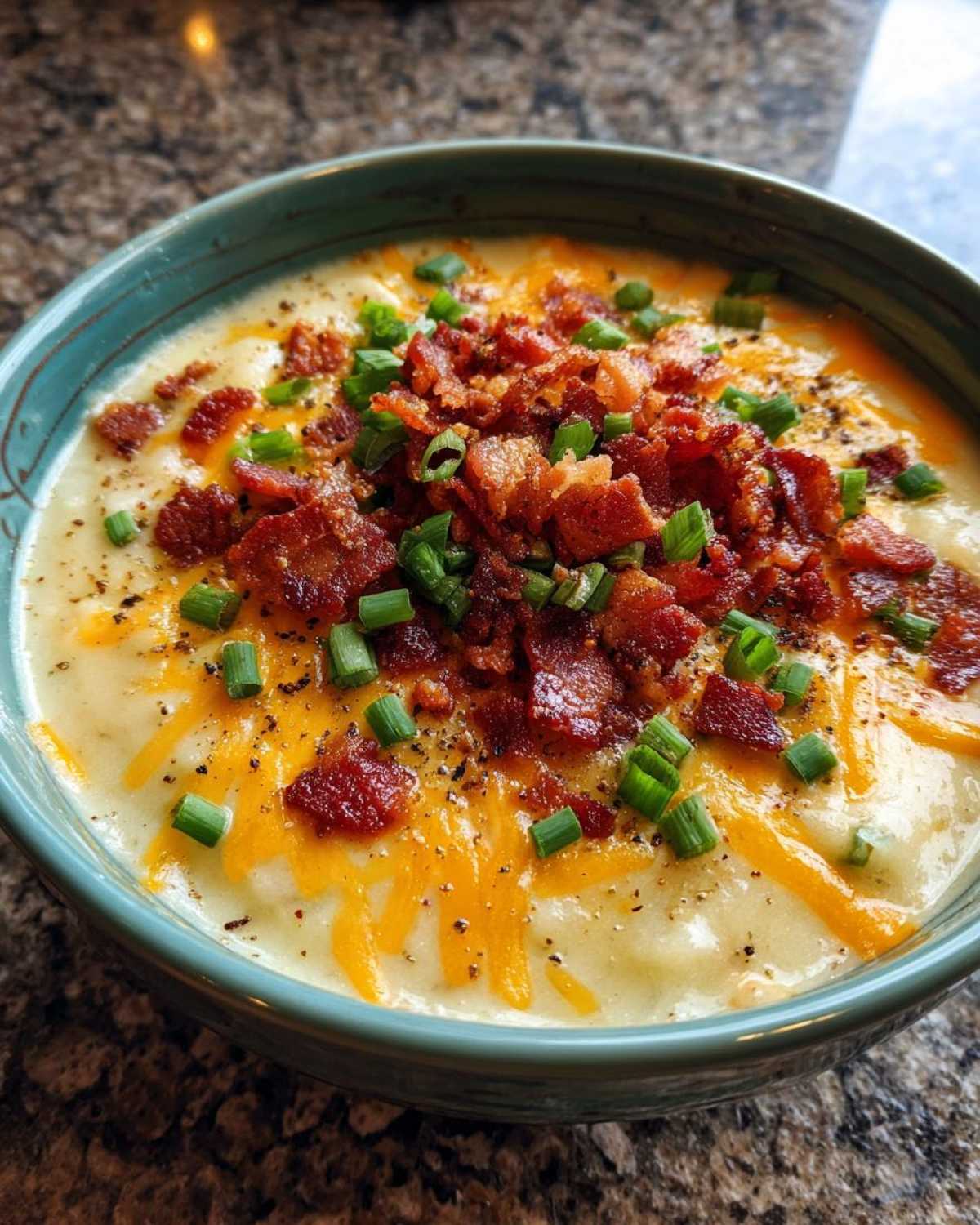 easy crockpot potato soup - detail 2