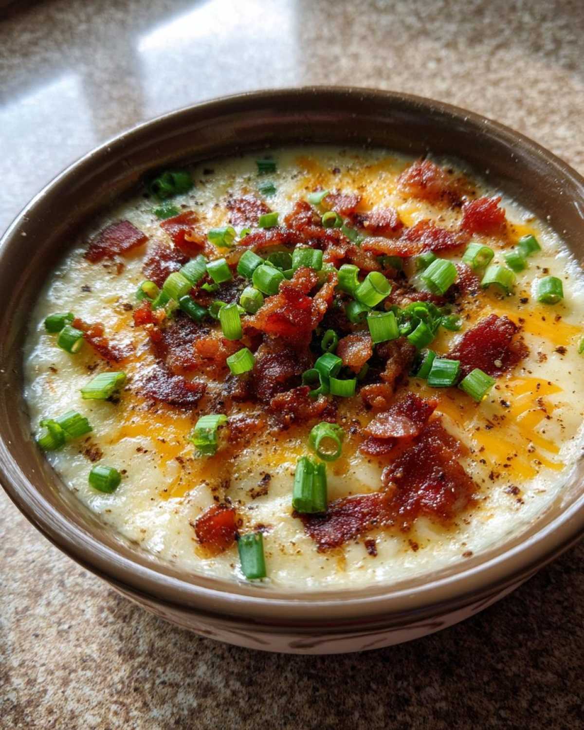 easy crockpot potato soup - detail 4