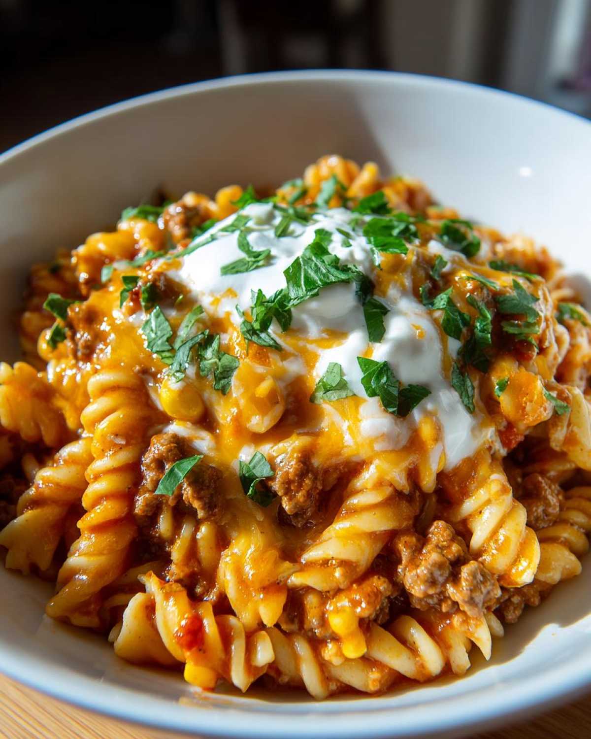 enchilada pasta - detail 1
