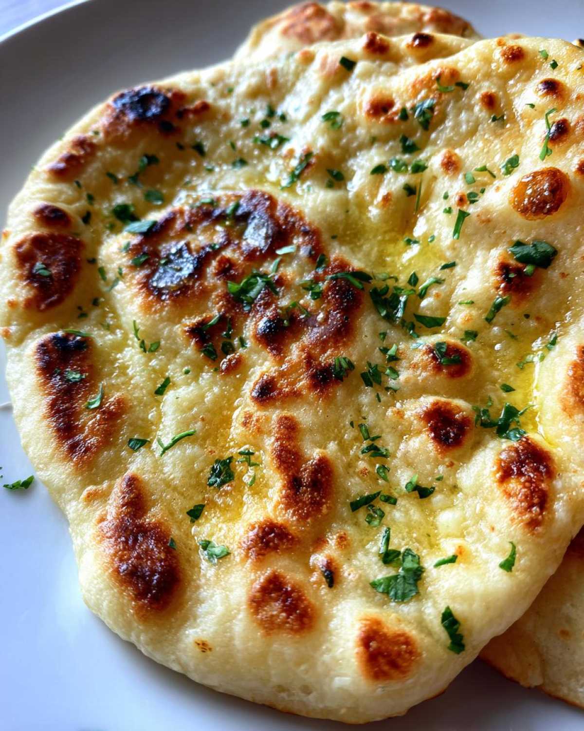 homemade naan bread - detail 3