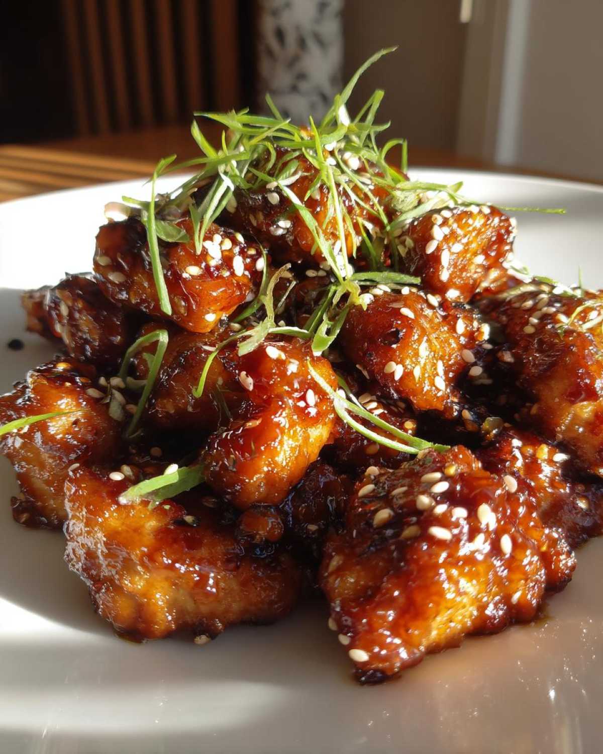 honey garlic chicken - detail 1