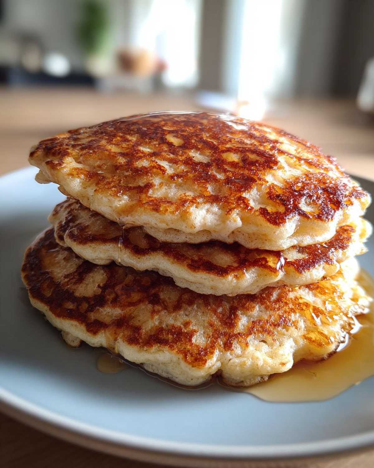 oatmeal pancakes - detail 1