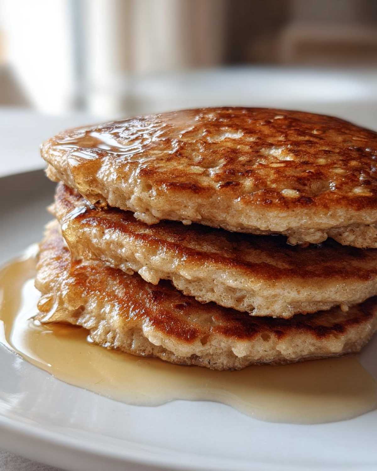 oatmeal pancakes - detail 2