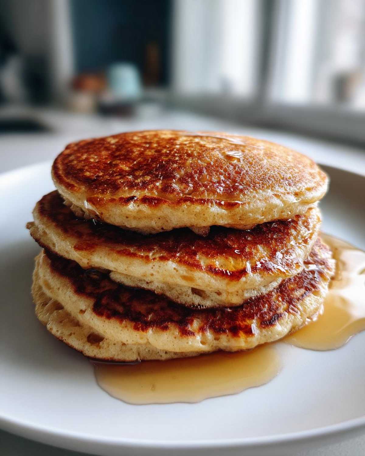 oatmeal pancakes - detail 3