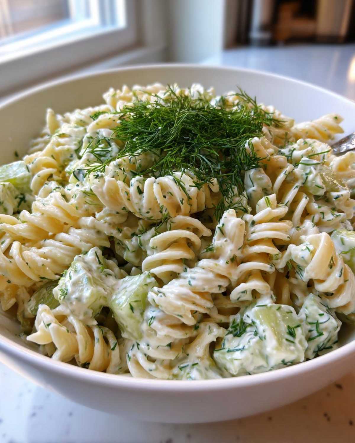 pickle pasta salad - detail 3