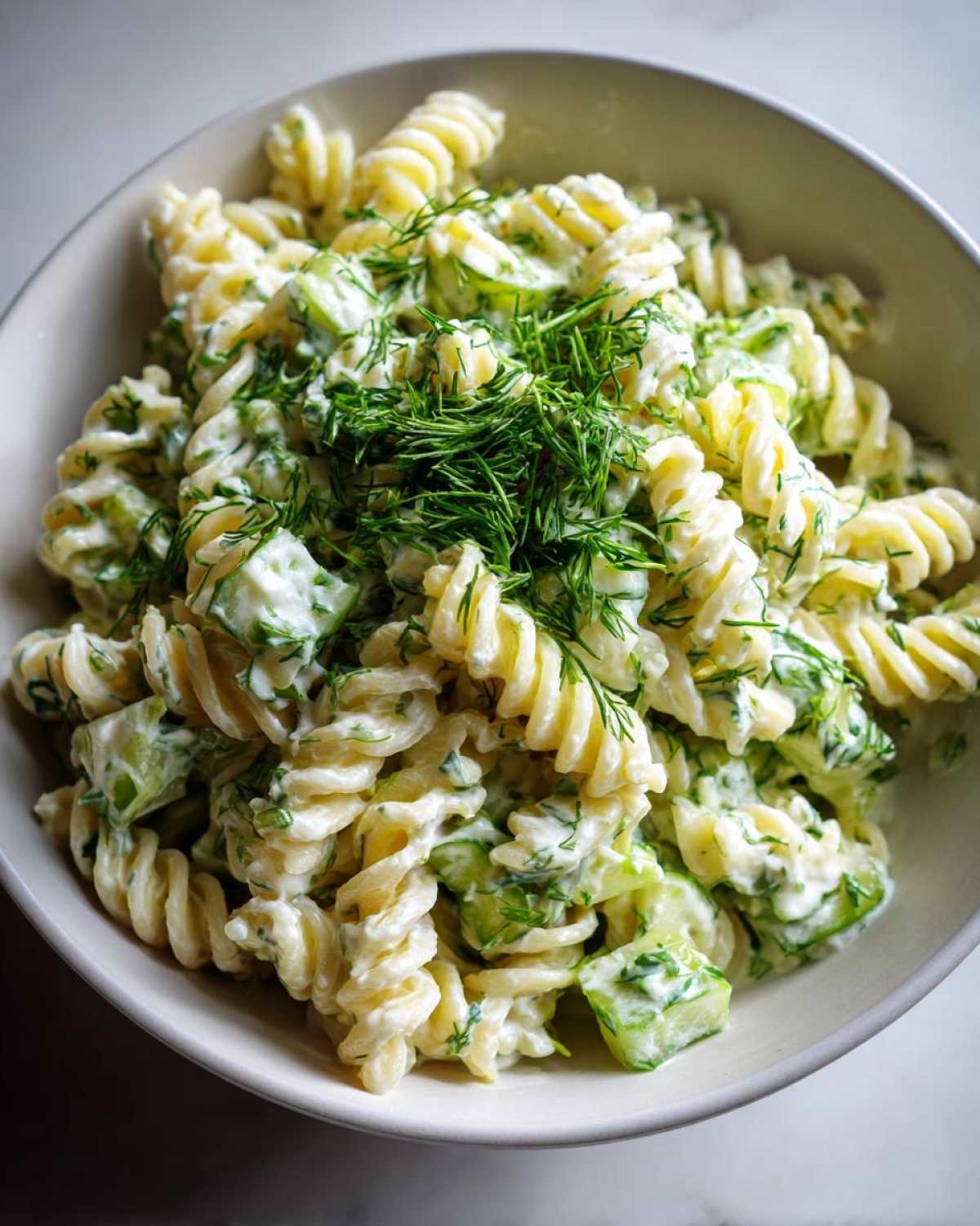 pickle pasta salad - detail 4