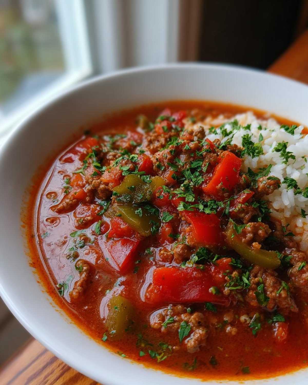 stuffed pepper soup - detail 3